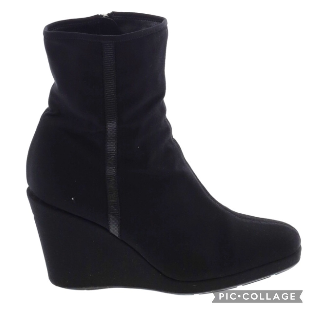 Authentic Prada Linea Rossa Leather&Neoprene Boots